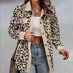 🔥HOT!! Khaki Leopard Shacket - Flannel🔥